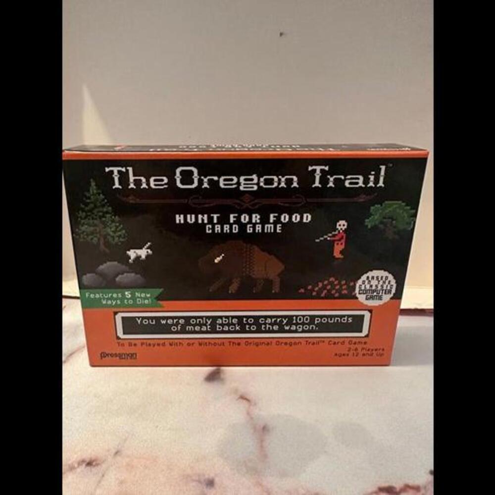 Embark on a Food-Hunting Adventure w/ The Oregon Trail Hunt for Food Card Game